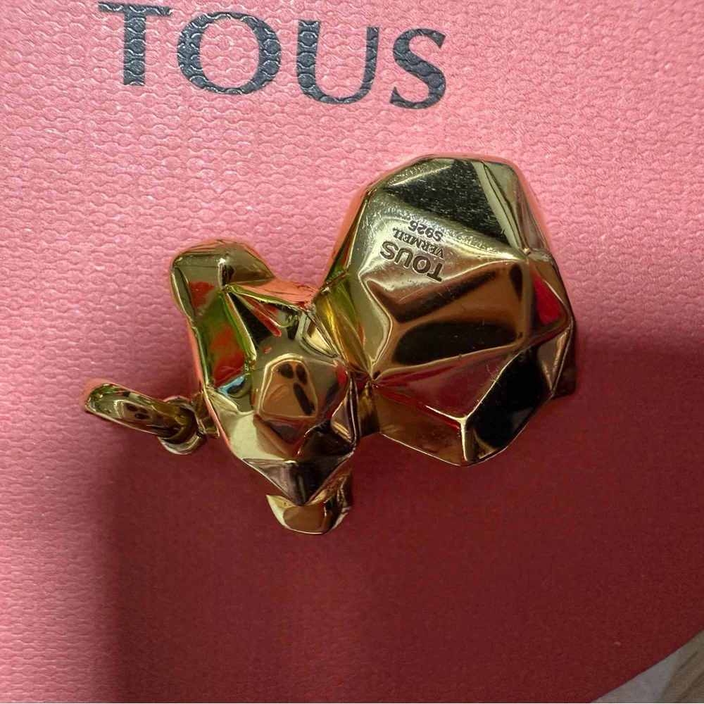 Tous 2.2CM large Gold 18kt 925 Geometric Pendant Second Hand 👋